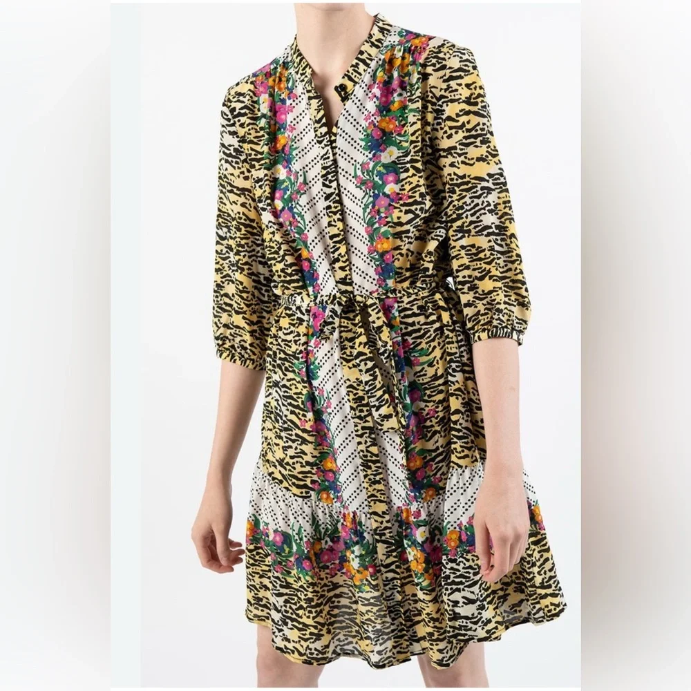 Saloni UK 14/US 10 Tyra dress in Tiger Rosette - Picture 8 of 8